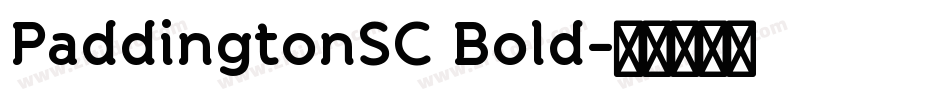 PaddingtonSC Bold字体转换